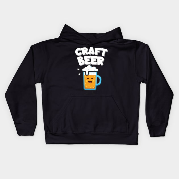 Craft beer Kids Hoodie by maxcode